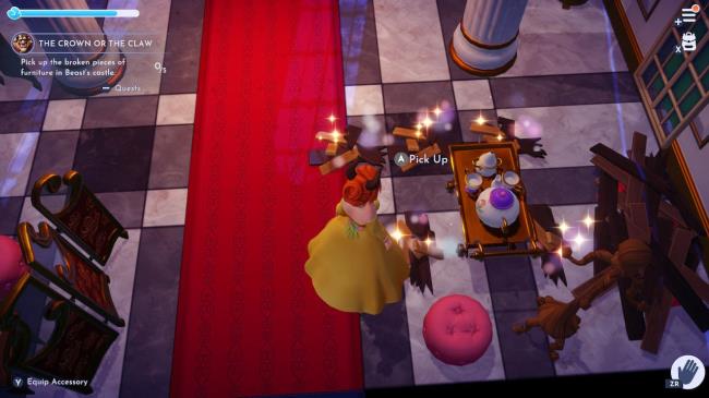 Beast destroyed the furniture in Disney Dreamlight Valley