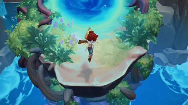 Jumping into the Fae Gate in Fae Farm