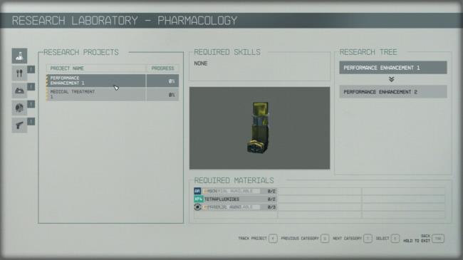 Starfield -Research Station UI